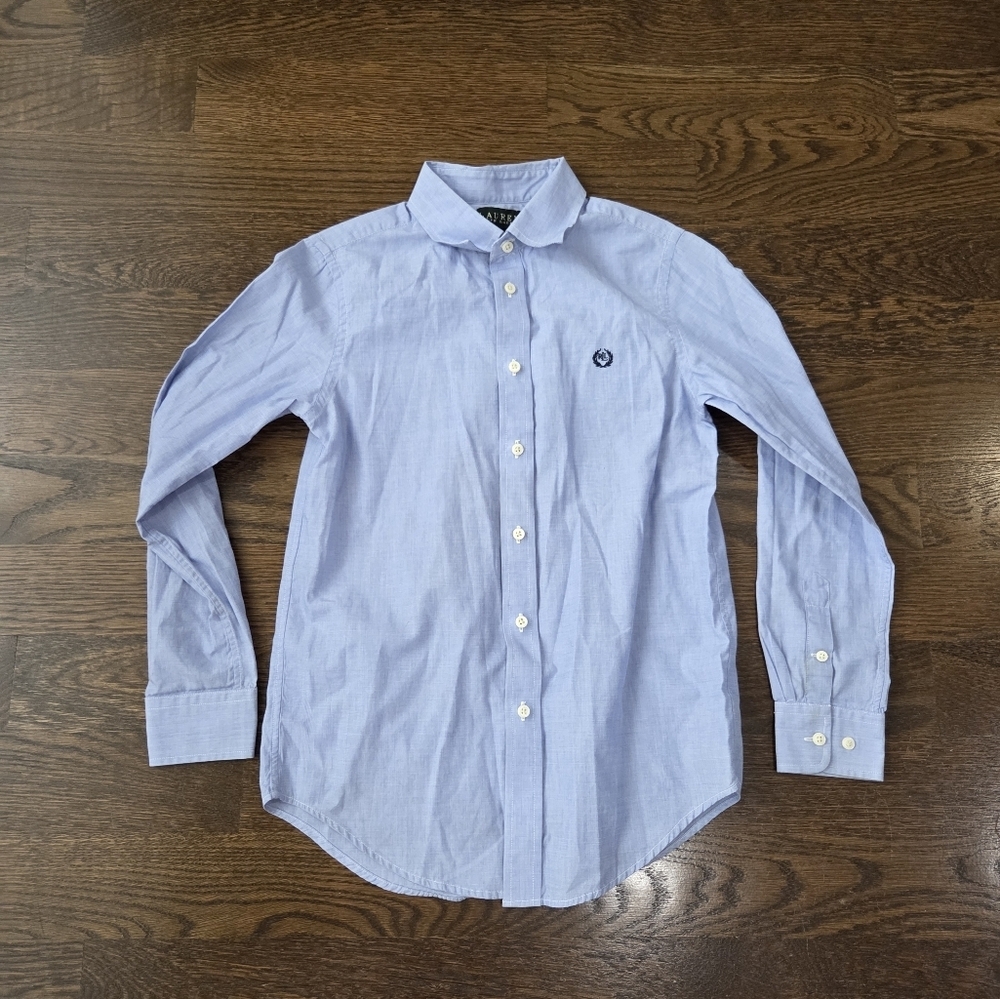Lauren Ralph Lauren Boy's Light Blue Button-Up Shirt Sz.14